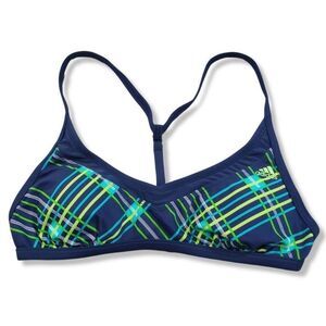 Adidas Sports Bra Size 8 Padded Tube Top Strappy Workout Running Gym Sports Yoga